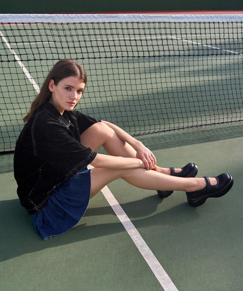 CHARLES ＆ KEITH スニーカー メッシュ カーブプラットフォーム