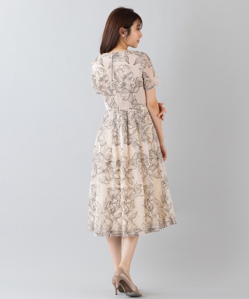 Rose Tiara シフォンワンピース　定価36,300円　新品タグ付き Rose Tiara ワンピース コットンシフォンティアードワンピース