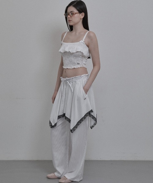 キャミソール 「SETUP‐EXE」FLOWER FRILL SLEEVELESS SETUPEXE キャミソール 「SETUP‐EXE」FLOWER FRILL SLEEVELESS