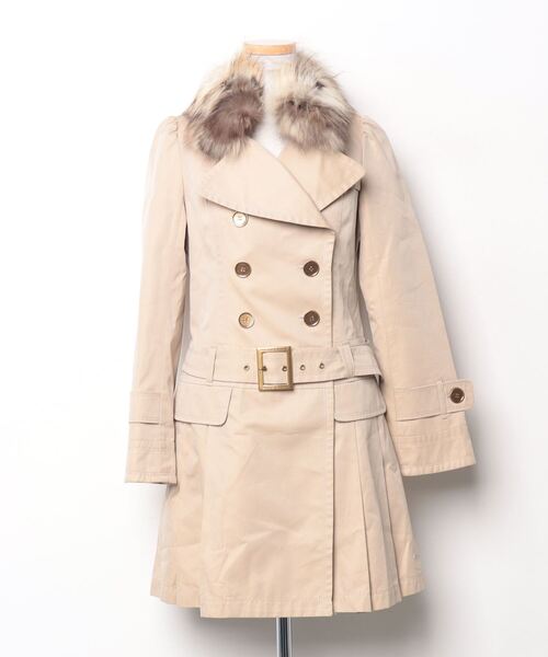 【美品】BURBERRY BLUE LABEL トレンチコート 36 BURBERRY BLUE LABEL トレンチコート 36 ベージュ