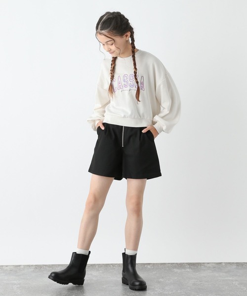 GLOBAL WORK パンツ フロントZIPショートパンツ/139193 キッズ