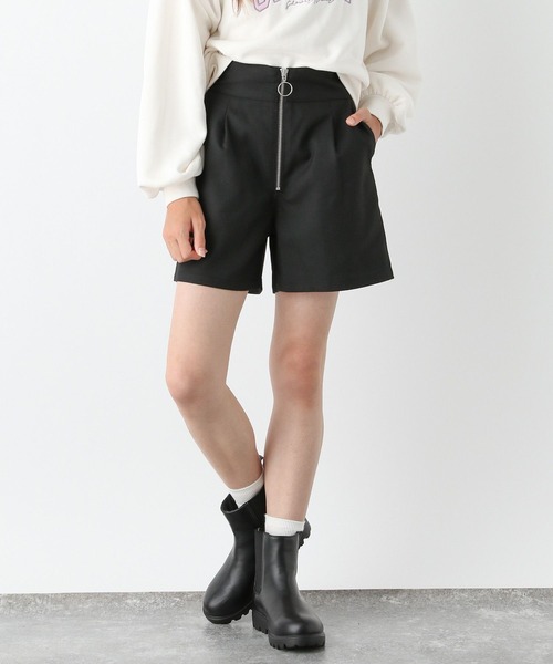 GLOBAL WORK パンツ フロントZIPショートパンツ/139193 キッズ