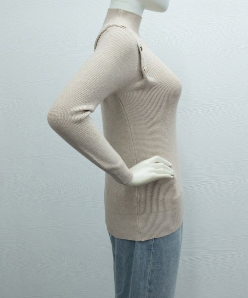 miniministore ニット セーター メタルボタンニットトップスプチ