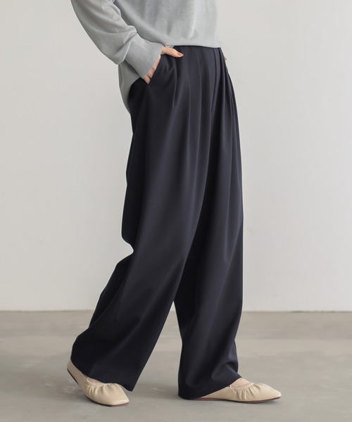 【未使用品】1PIU1UGUALE3 GOLF タックスラックスパンツ サイズ4 1PIU1UGUALE3 GOLF 4 ブラック TUCK SLACKS タックスラックス