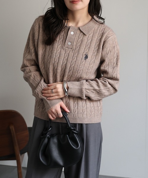 U.S. POLO ASSN. ニット セーター ap retro別注「U.S. ASSN