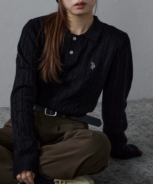 U.S. POLO ASSN. ニット セーター ap retro別注「U.S. ASSN