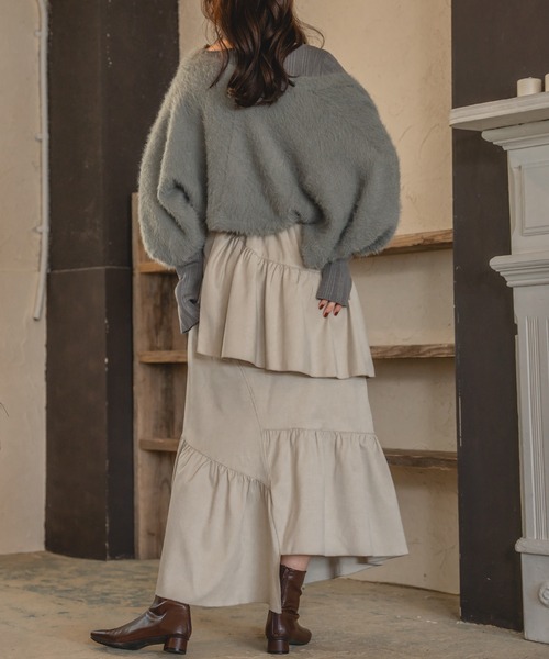 mideal（マイディール） スカート random design frill skirt