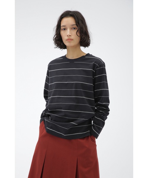 tシャツ STRIPE COTTON JERSEY レディース