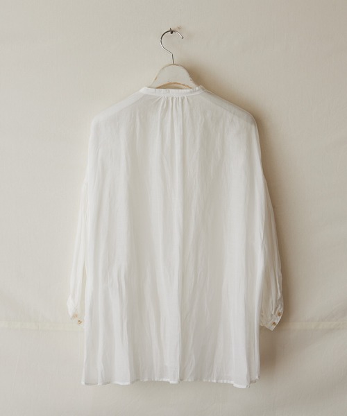 ブラウス シャツ puff-sleeve blouse レディースの画像
