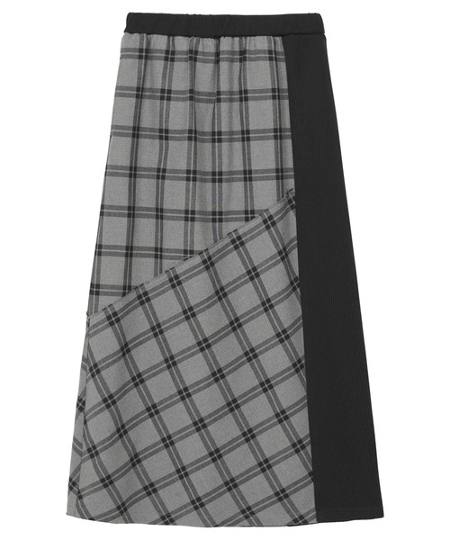 【美品】ZUCCa ズッカチェック プリーツ ブルー系スカート レディース M ZUCCa（ズッカ） スカート チェックドッキング / スカート / (O