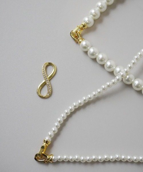 ポ*ン様 パールネックレス ルボンボン les bon bon glow pearl necklace BOB387 / パール