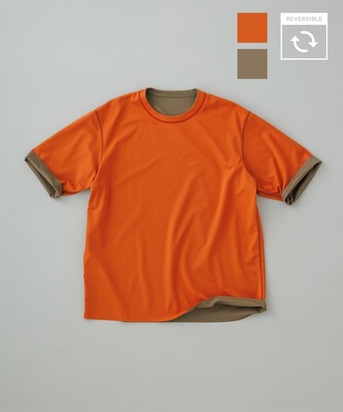 ADAM ET ROPE' tシャツ リバーシブル スムース Tシャツ メンズ