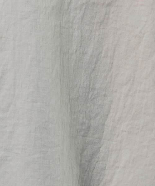 ブラウス シャツ 「AECA BLANC」アエカブラン/ダブルガーゼベーシックシャツ バックスタイル切り替えギャザーブラウス レディース AECA BLANC】アエカブラン/ダブルガーゼベーシックシャツ バック