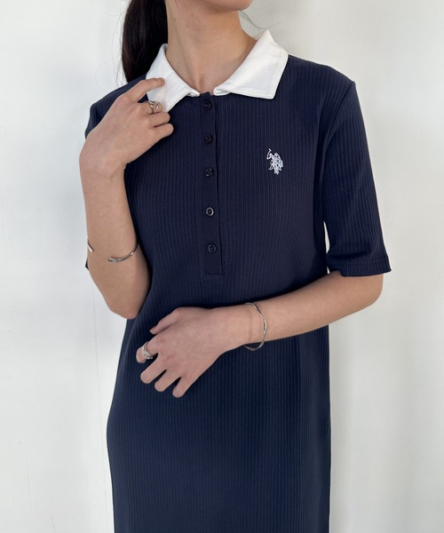 U.S. POLO ASSN. ワンピース 「U.S.POLOASSN.」別注ワンポイント