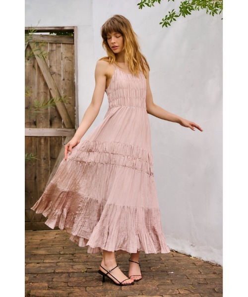 Estella.K ワンピース Haute Summer Dress シャーリングプリーツ
