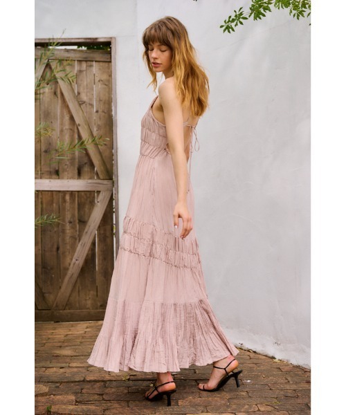 ワンピース Haute Summer Dress - Estella.K Estella.K ワンピース Haute Summer Dress シャーリングプリーツ