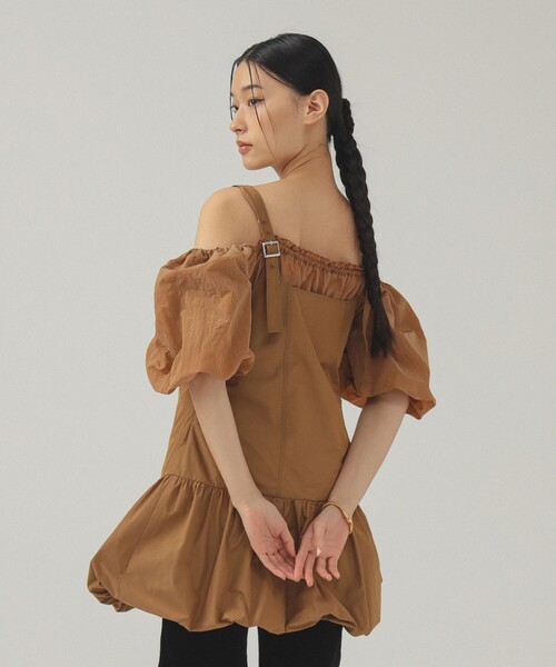 ray beams ブラウス オフショルダー Ray BEAMS ブラウス シャツ オフショルダー パフスリーブ