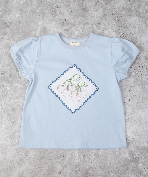 la poche biscuit（ラポシェビスキュイ） tシャツ さくらんぼTシャツ