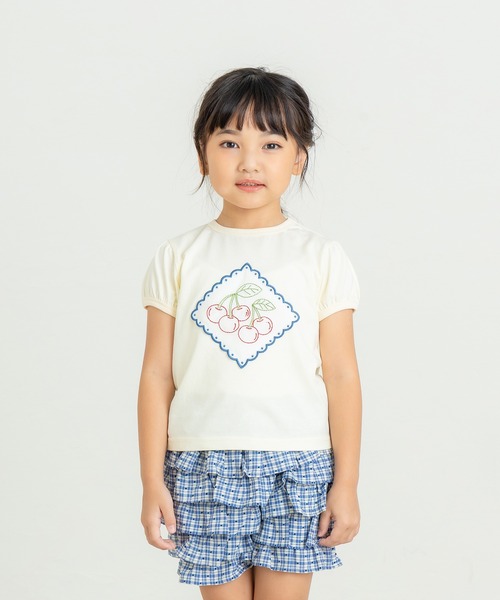 さくぴぃページ　ラボ服　らぼ服　ハンドメイド　服 la poche biscuit（ラポシェビスキュイ） tシャツ さくらんぼTシャツ