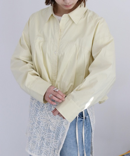 バルーンシャツ mizuiro ind(ミズイロインド) ballon shirt バルーンシャツ トップス