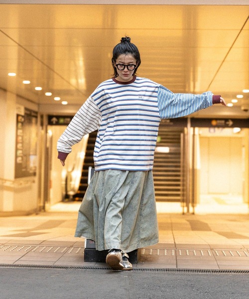 Fishs Eddy(フィッシュエディ)ロングスリーブTシャツ　ボーダー1 FISHS EDDY tシャツ 「Fishs Eddy(フィッシュエディ)」ボーダー