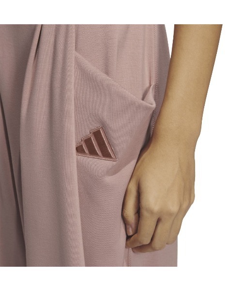 [ADIDAS] レディース ジョガーパンツ ピンクベージュ adidas パンツ アディダス Lux AC ジョガー レディース