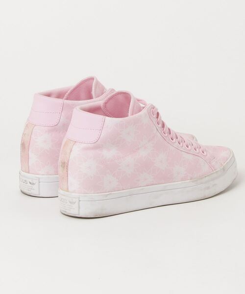 adidas オリジナルス 花柄ピンク adidas 「adidas」 花柄ハイカットスニーカー 23.5cm ピンク