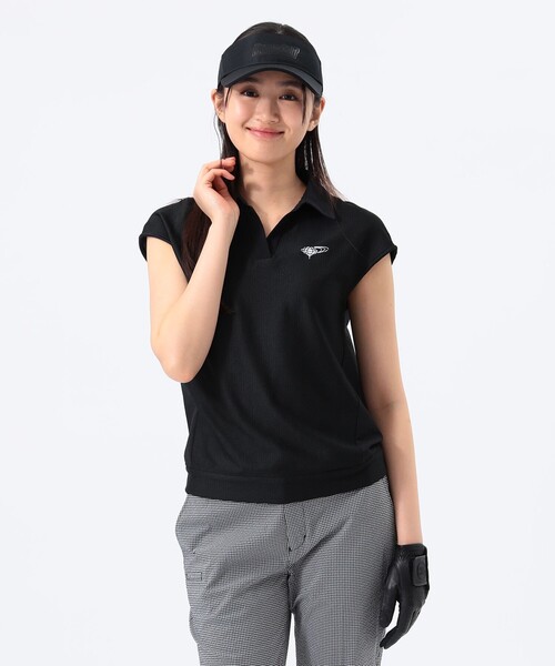 ポロシャツ ポロ ORANGE LABEL / スキッパー フレンチスリーブ プルオーバー レディース BEAMS GOLF ポロシャツ ポロ ORANGE LABEL / スキッパー