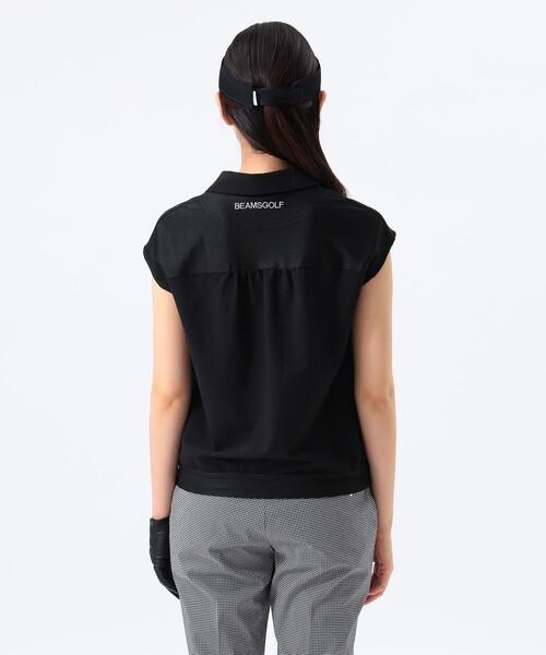 ポロシャツ ポロ ORANGE LABEL / スキッパー フレンチスリーブ プルオーバー レディース BEAMS GOLF ポロシャツ ポロ ORANGE LABEL / スキッパー