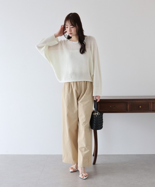 BLUEEAST ニット セーター メッシュドルマンサマーニット