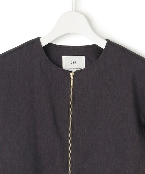 ＊新品＊23区リネンレーヨンストレッチ ブルゾン 洗える】リネンレーヨンストレッチ ブルゾン / 23区