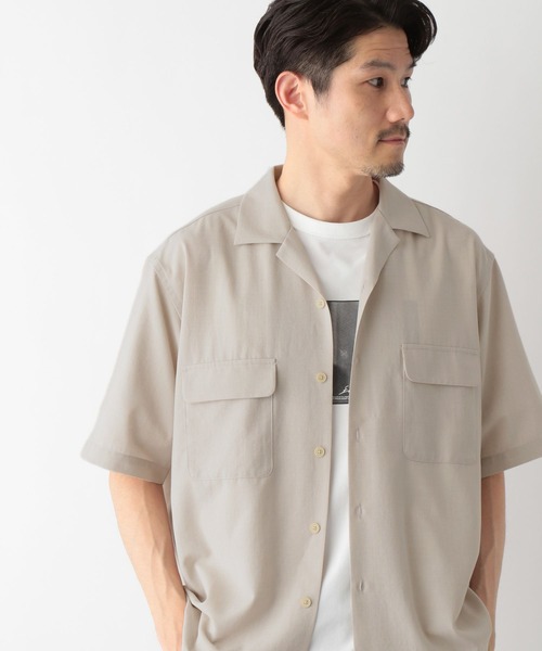 GLOBAL WORK（グローバルワーク） シャツ 半袖 爽快DRYタッチシャツ/一