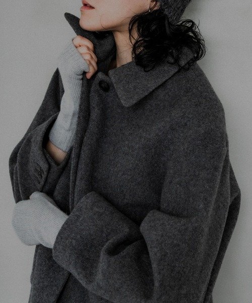 「William Brunton Hand Knits」 手袋 - ライトグレー レディース_画像4