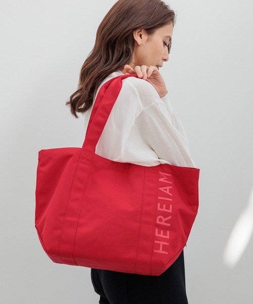 HEREIAM トートバッグ 「HEREIAM」撥水/WロゴマルチトートBAG