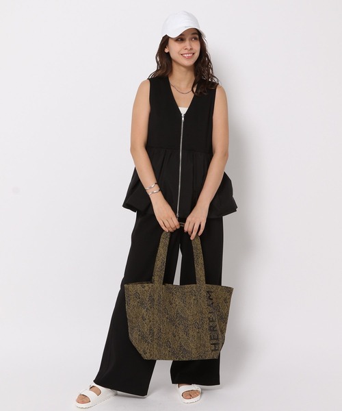 HEREIAM トートバッグ 「HEREIAM」撥水/WロゴマルチトートBAG