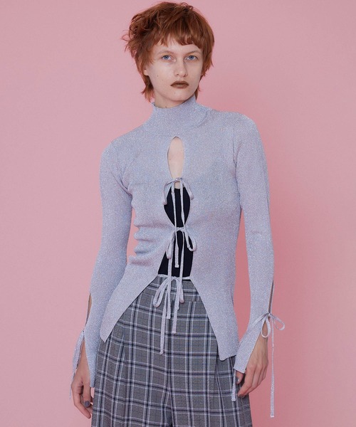 MAISON SPECIAL シルバー長袖ニット MAISON SPECIAL 「MAISON SPECIAL」 長袖ニット FREE シルバー