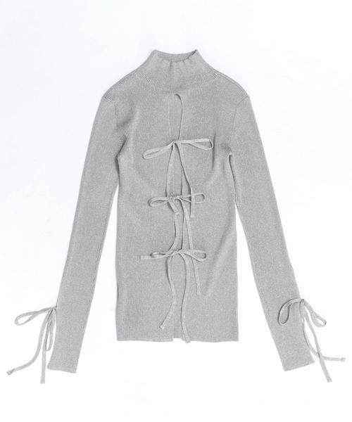 MAISON SPECIAL シルバー長袖ニット MAISON SPECIAL 「MAISON SPECIAL」 長袖ニット FREE シルバー