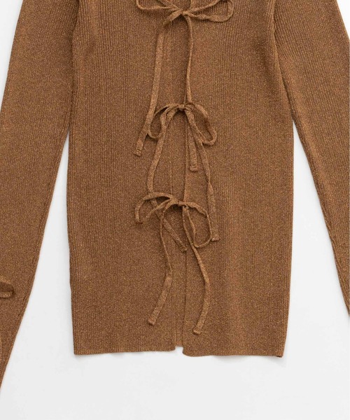 MAISON SPECIAL シルバー長袖ニット MAISON SPECIAL 「MAISON SPECIAL」 長袖ニット FREE シルバー