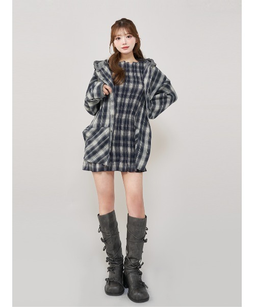 Darich ドッキングチェックルーズパンツ FREEサイズ ネイビー ドッキングチェックルーズパンツ（その他パンツ）｜Darich