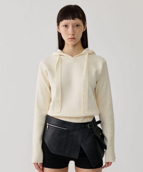 ニット セーター KNIT HOODIE レディース