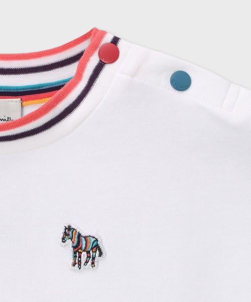 Paul Smith JUNIOR/シャツ（120cm） ラインリブ無地半袖Tシャツ 4151209 | Paul Smith