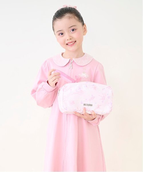 mezzo piano ポーチ 「バレエ」総柄ヘアメイクポーチ キッズ 子供