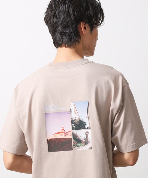 MACHATT フォトT photo Tシャツ マチャット ベージュ THE SHOP TK tシャツ 「旅するTシャツ」フォトプリント マシン