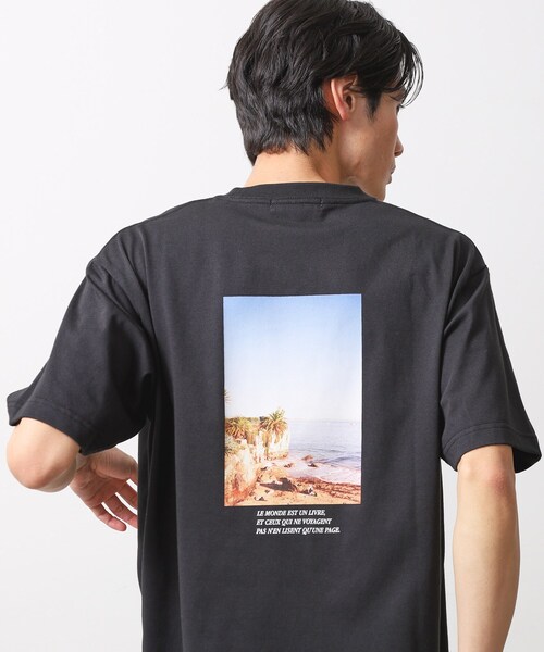 THE SHOP TK tシャツ 「旅するTシャツ」フォトプリント 洗濯機OK