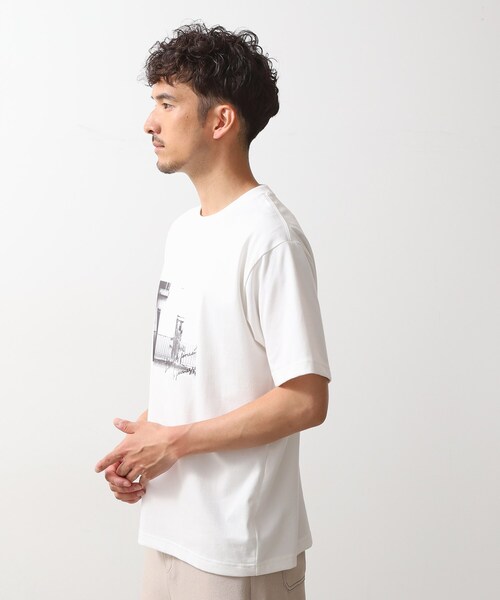 THE SHOP TK tシャツ 「旅するTシャツ」フォトプリント 洗濯機OK