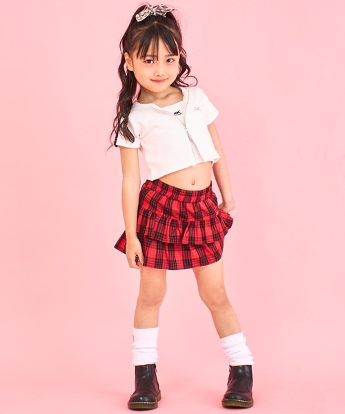 １５　140Tシャツセット ANAP kids tシャツ ライン入ダブルジップカーデ×キャミソール