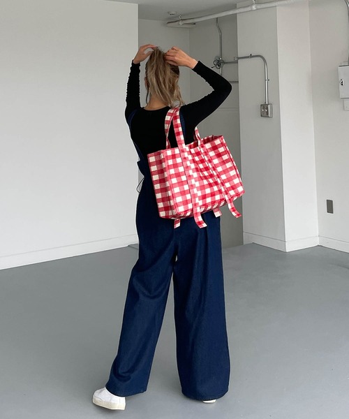 CHERI since1985 トートバッグ ブロックチェック撥水加工