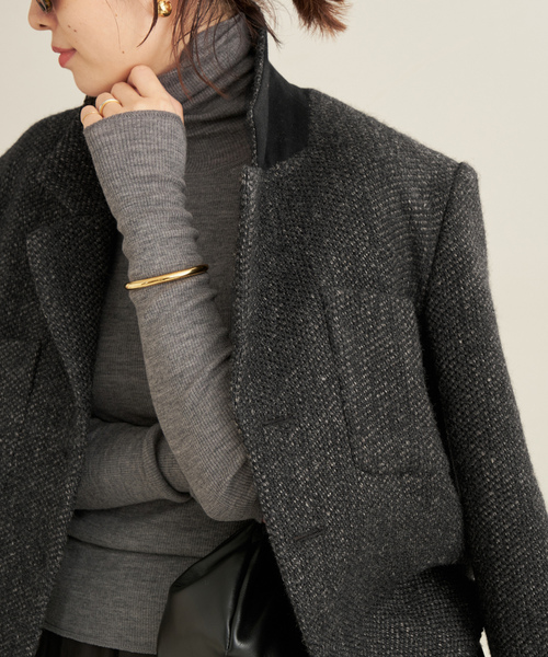 Plage グレー ジャケット　38 プラージュ plage（プラージュ） テーラードジャケット 38 チャコールグレー