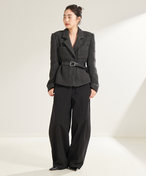 plage（プラージュ） テーラードジャケット 38 チャコールグレー