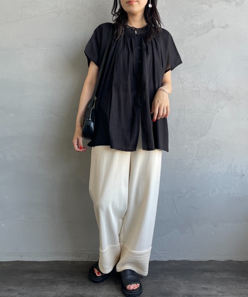 SOIL(ファッション) ブラウス シャツ 「SOIL/ソイル」 ボイル